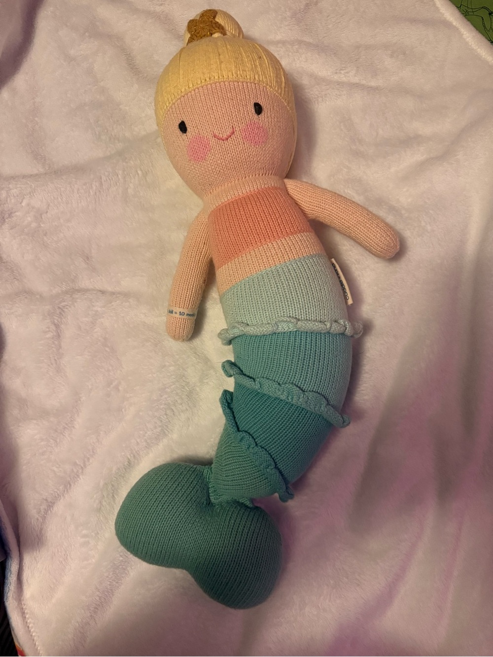 Large Cuddle & Kind mermaid doll